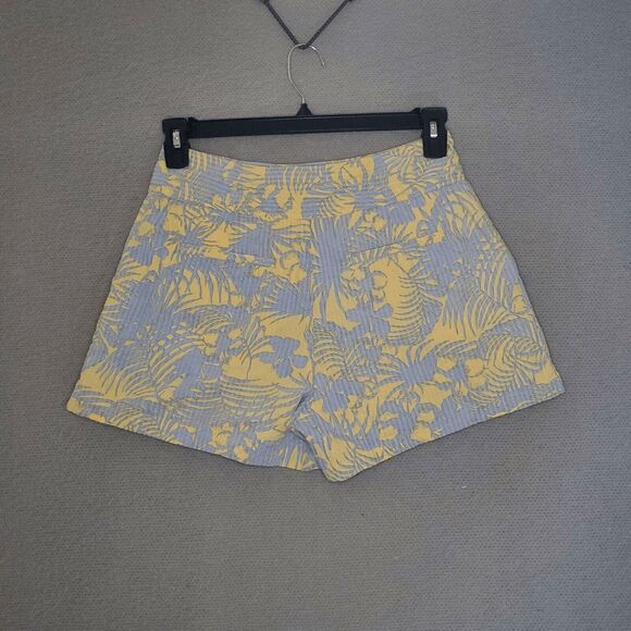 Free People Women's Young Mango Combo Palm Tree Print Shorts 4 - Picture 2 of 8